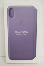 Genuine Apple Leather Folio Case for iPhone XS Max - Lilac - $16.44