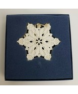Vintage Wedgewood White Jasper Snowflake Ornament 2-25001-1003 1998 - £30.97 GBP