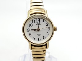 Timex Indiglo Watch Women New Battery Gold Tone Expandable Band E3 23mm - $22.00