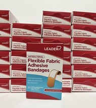 24 Box - Leader 174546 Antibacterial Sheer Adhesive Bandages 3/4&quot; x 3&quot; - £23.27 GBP