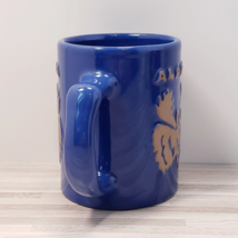 Alaska Moose Blue Embossed Souvenir 10 oz. Stoneware Coffee Mug - £11.95 GBP