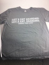 Commas Save Lives Gray T-Shirt By Anvil Size Large L - $24.22