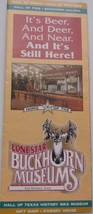 Vintage Lonestar Buckhorn Museums San Antonio TX Brochure - $56.91 MXN