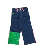Jaffa OINK BABY Jeans Girls 4T Blue Denim Zipper Elastic Waist Tropical ... - £11.28 GBP