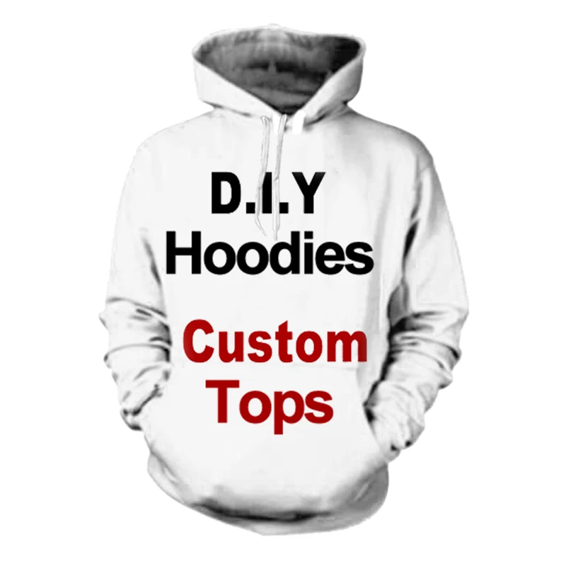 3D Print Diy Custom Design Mens Womens Clothing Hip Hop Sweatshirt Hoodies  Whol - £88.76 GBP