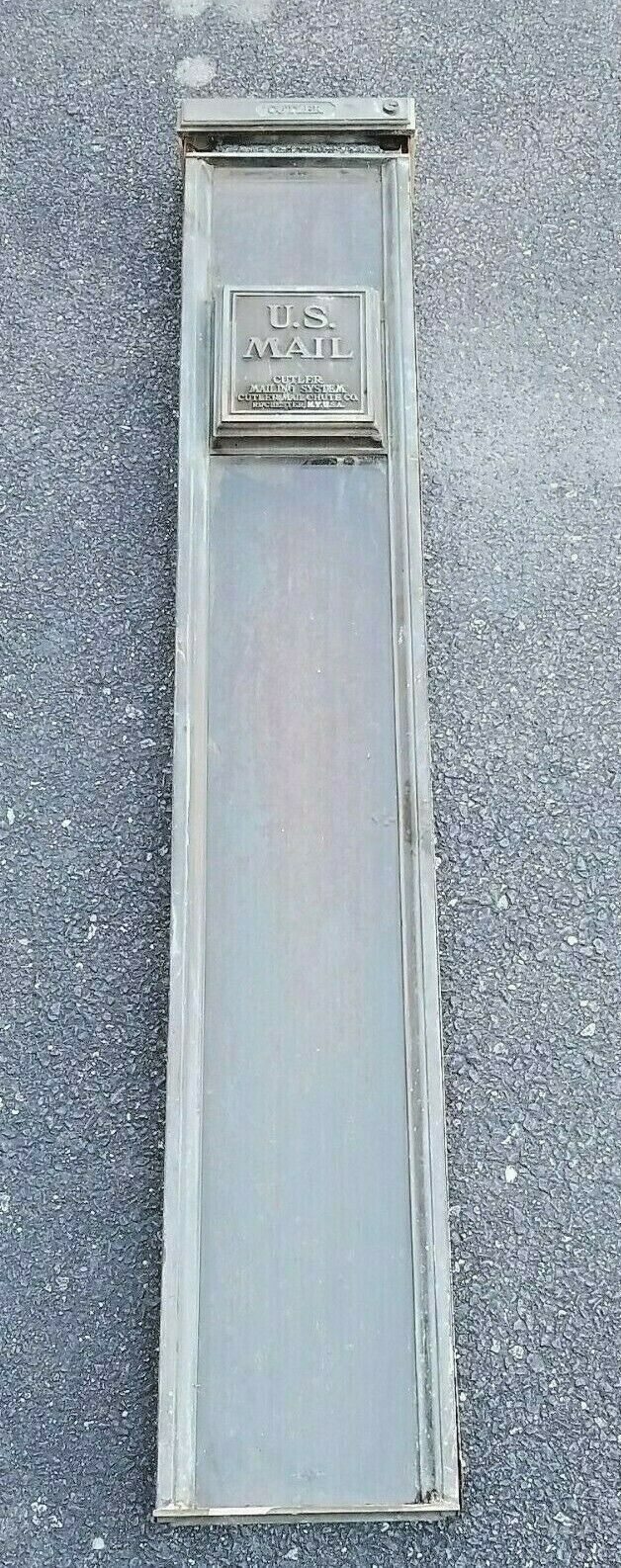 Antique Brass Metal Cutler Mail Chute Post Office Rochester NY Other Historical Memorabilia