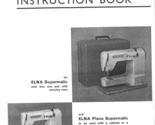 Elna Supermatic + Plana Supermatic  manual instruction Enlarged Hard Copy - £10.17 GBP