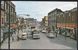 Moncton, New Brunswick, Canada - Main Street Color Chrome 1960s Postcard - £9.61 GBP