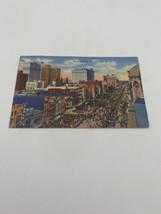Vintage lithograph postcard Mardi Gras In New Orleans Louisiana 1940s Linen - $6.00