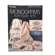 Vintage Cross Stitch Patterns, Monograms for Towel Sets by Sandra Graham... - $7.85
