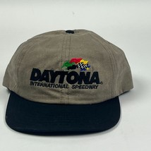 Daytona International Speedway Racing Cap Beige/Black Adjustable Ball Cap - £9.17 GBP