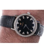 Vintage 14k White Gold/diamond Jules Jurgenson wristwatch - $1,336.50