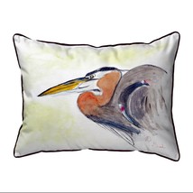 Betsy Drake Heron Portrait Large Indoor Outdoor Pillow 16x20 - $54.44