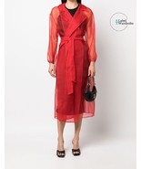 Organza Jacket/Women&#39;s Jacket And Coat/Sheer Bridal Jacket/Trench Coat/S... - $143.55