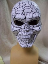 Cracked Skull Face Costume Mask Muerto Evil Statue Skeleton Grim Reaper ... - €11,74 EUR