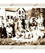 1931 Real Photo Farrar Family Reunion Farmhouse Photograph Antique Pictu... - €25,70 EUR
