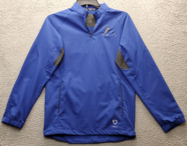 Nike Windbreaker Jacket Mens XS Blue Griffey Swingman Elastic Cuff Quart... - $39.51