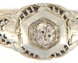 Women&#39;s Solitaire ring 10kt White Gold 271268 - $349.00