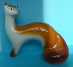 Old USSR Soviet Porcelain Figurine Marten Fox ZIK Konakovo Collectibles animals - £54.47 GBP