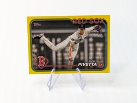 2024 Topps Series 1 Nick Pivetta Yellow Parallel #17.  Boston Red Sox - £0.99 GBP