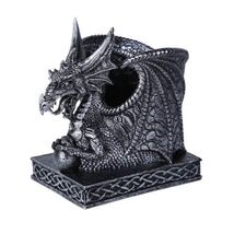 Dragon Utility Pen Holder Organizer Utility Holder 4.75 Inch Tall Resin - $19.58