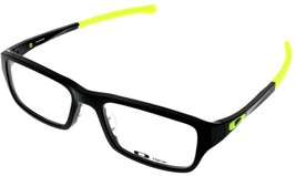 Oakley Chamfer Eyeglasses Frame Unisex Black/Neon Green OX8039 0651 Rect... - £125.82 GBP