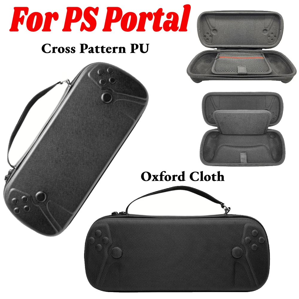 For PS Portal Carrying Case Shockproof PU/Oxford Storage Bag with Mesh Pocket - £15.32 GBP