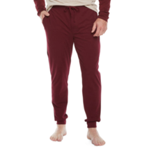 Stafford Men&#39;s Knit Pajama Lounge Jogger Pants X-LARGE Rich Burgundy Sup... - $22.24