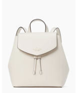 New Kate Spade Lizzie Medium Leather Flap Backpack Parchment NWT $359 - £101.51 GBP