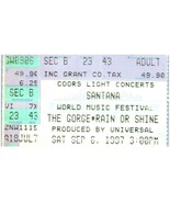 Vtg Santana Concert Ticket Stub Septembre 6 1997 The Gorge George Washin... - £26.65 GBP