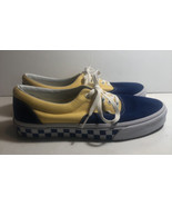 VANS-Men&#39;s Blue And Yellow Checkered Vans Size US Men 9 Women 10.5 VGUC - $34.46 CAD