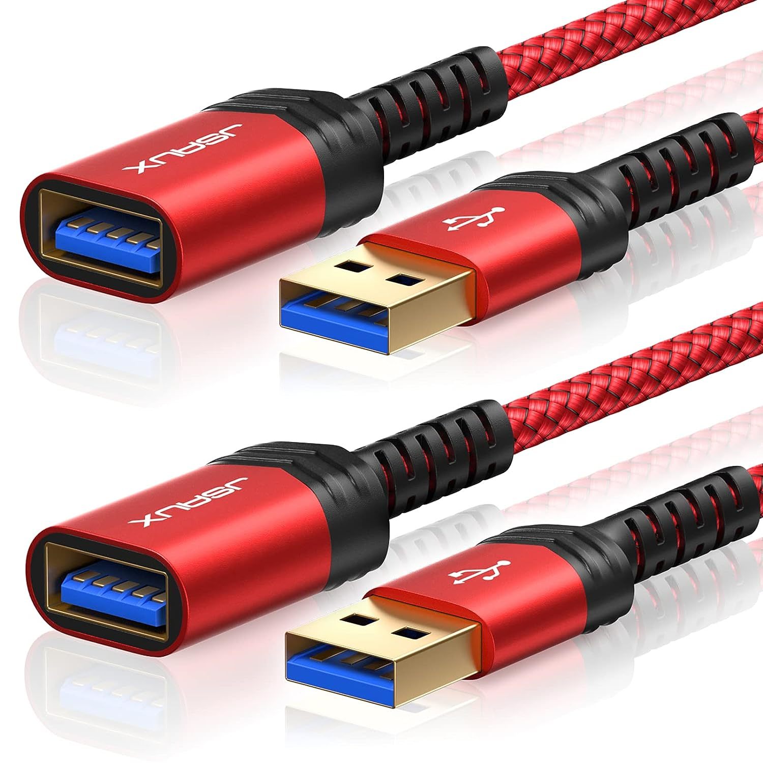 Primary image for Usb 3.0 Extension Cable, [2 Pack 6.6Ft] Usb A Male To Female Extension Extender 