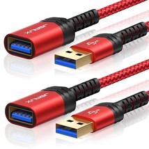 Usb 3.0 Extension Cable, [2 Pack 6.6Ft] Usb A Male To Female Extension Extender  - £18.95 GBP