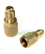 R134a Brass Adapter 1/4&quot; Male to 1/2&quot; ACME Female Charging Hose to Vacuu... - $7.69