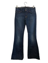 J Brand Lovestory Flare Leg Jeans Women Size 27 Dark Vintage Blue Low Ri... - $23.38