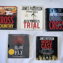 5 Mystery Thriller Audiobooks CDs Lot Patricia Cornwall  James Patterson - $28.70