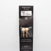 Crystal Palace Bamboo Single Point Knitting Needles 12 Inch US Size 3 3.25mm - £19.05 GBP
