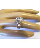 BBJ Sterling Silver Ring Faceted Cubic Zirconia Size 5 Fancy Design 7.21... - $950.15 MXN