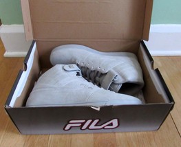 Fila Men&#39;s US 11 Vulc 13 Ares Distres Mid Casual Sneakers Grey/Gray 1FM01165-050 - £47.07 GBP
