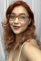 New LIU JO LJ 2619611 Brick 51mm Rx Orange Women&#39;s Eyeglasses Frame X2 - £103.58 GBP