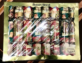 8 Vintage Handmade English Christmas Crackers By Robin Reed - £33.63 GBP