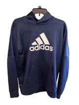 Men’s Navy Blue adidas Hooded Sweatshirt Hoodie L - $20.11
