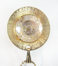 Vintage MCM Sheffield Gold Tone Pendant Watch With Chain - Parts Or Project - $24.74