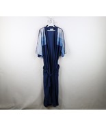 Vtg 70s Streetwear Mens OSFA Distressed Striped Velour Belted Bath Robe ... - $83.35 CAD