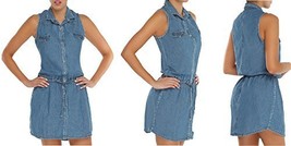 Indra Jeans Dress One-piece Wash Blue Casual Dresses For Women Cheap (Medium) - £26.68 GBP