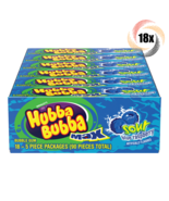 Full Box 18x Packs Wrigley&#39;s Hubba Bubba Sour Blue Raspberry Bubble Gum 5ct - $25.10