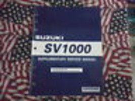 2003 Suzuki SV1000 Sv 1000 Supplementare Servizio Negozio Riparazione Manuale K3 - £55.87 GBP