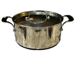 Revere Ware 5.5 QT Stockpot Copper Disc Bottom  Stainless Heavy Chefs Re... - $59.70