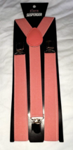 Suspenders Men Or Women Y-Shape Back Clip On Elastic Adjust Light Pink C... - $12.59