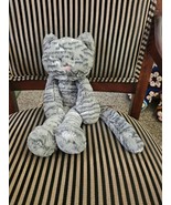 Jellycat Merryday Grey Tabby Cat Kitten Soft Plush Toy Rare &amp; Retired - $1,318.36 MXN